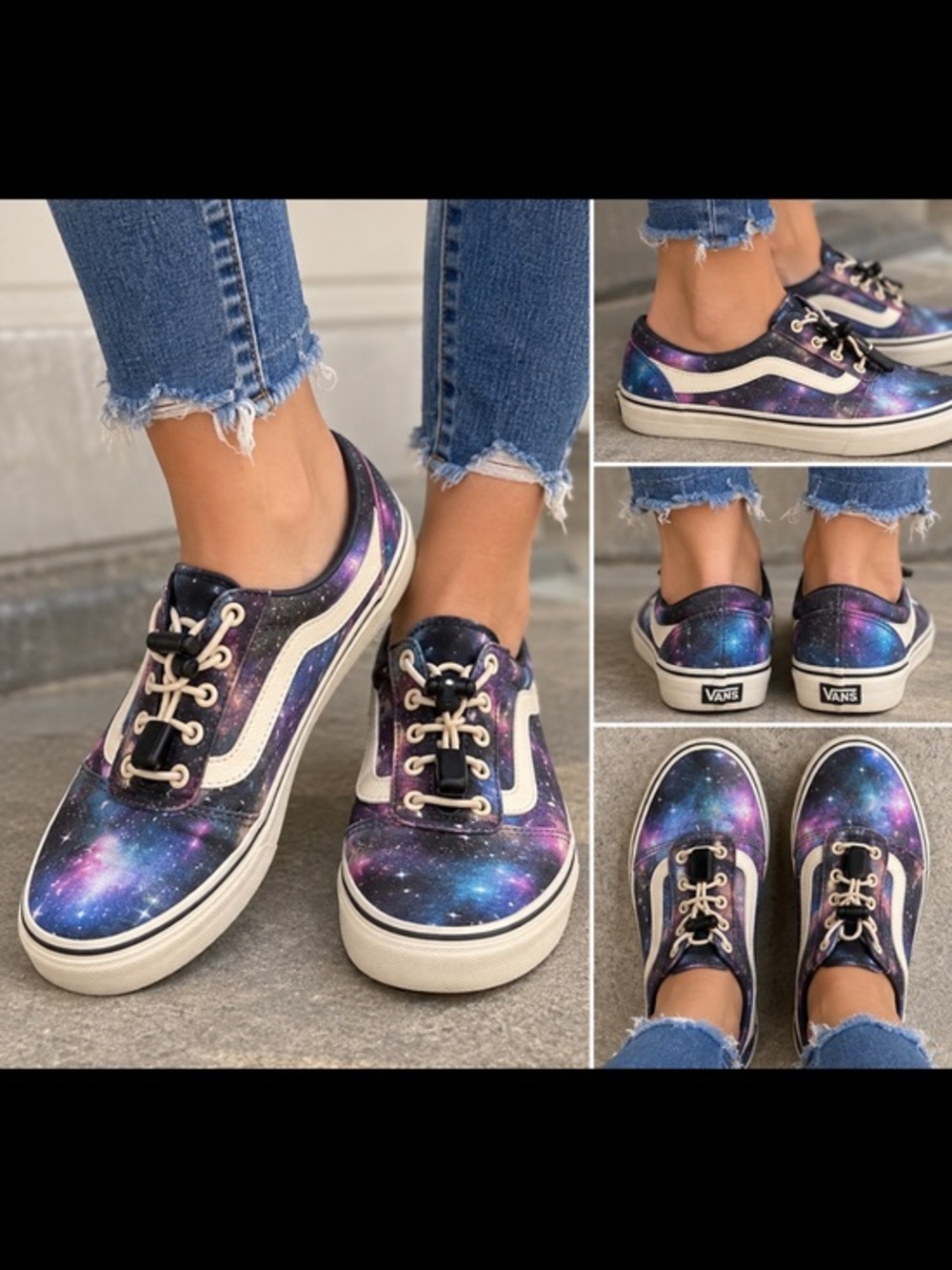 Vans Authentic Galaxy Cosmic Print Sneakers Women’s Size 7